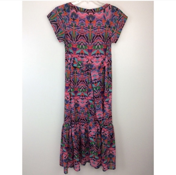 Anthropologie Vanessa Virginia Mural Maxi Dress Size 8 - Picture 5 of 5